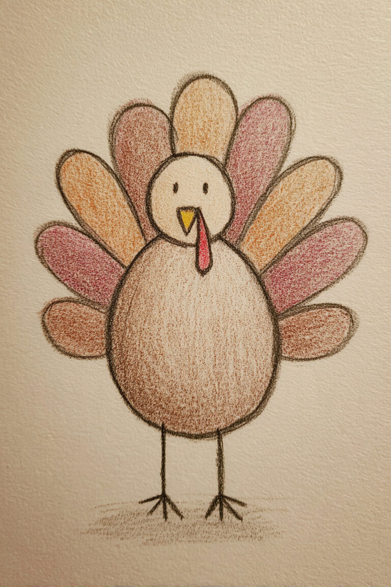1.  Simple Turkey Outline